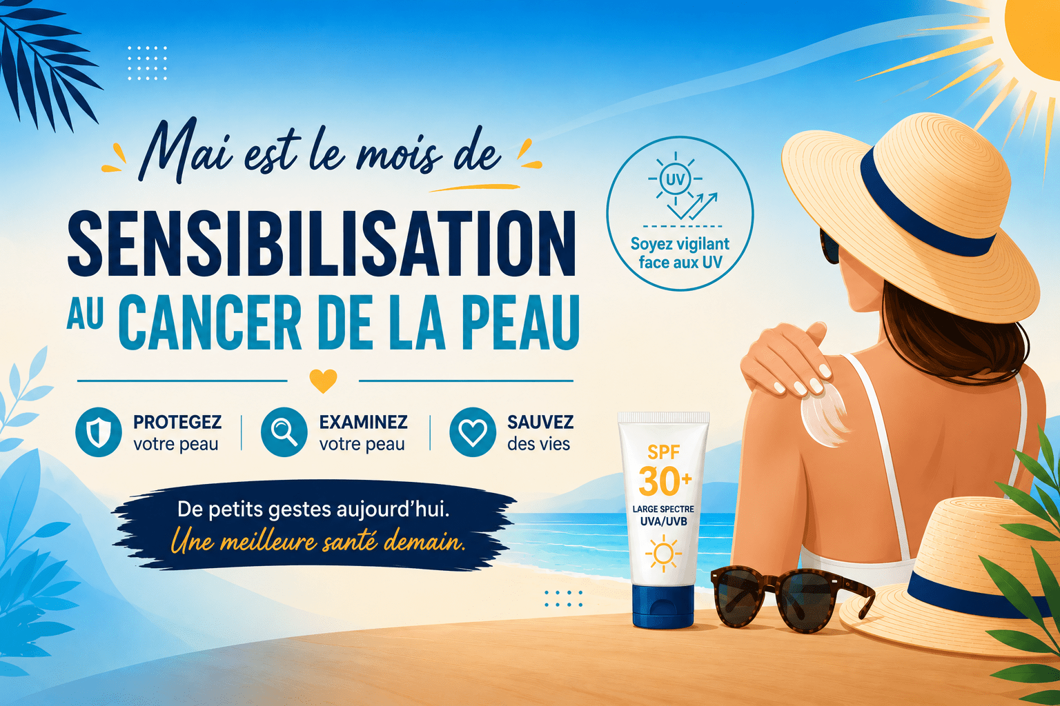 Mai est le mois de sensibilisation au cancer de la peau